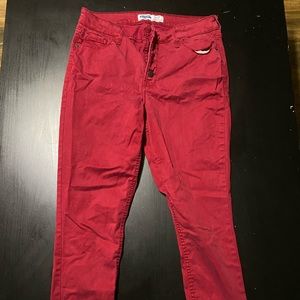 Old navy red skinny jeans